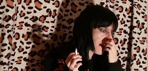  Beth Kinky - Sexy goth domina smoking 2 pt1 HD